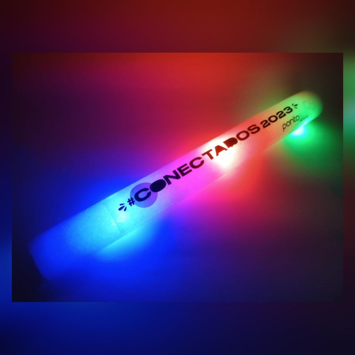 Foto real de bastão de LED personalizado